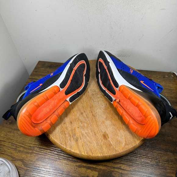 Nike Air Max 270 Blue Orange Running Shoes Sneakers Mens Size 10 AH8050-401 - Picture 5 of 8